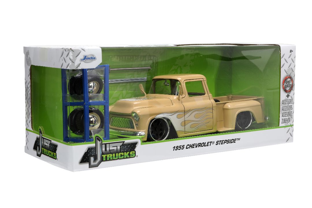 Jada 1/24 "Just Trucks" with Rack 1955 Chevy Stepside – image 10