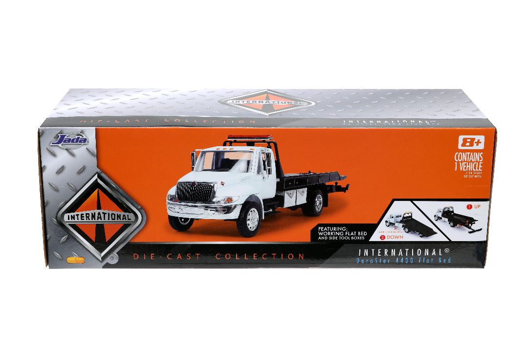 Jada 1/24 International Flat Bed Truck - Glossy White – image 9