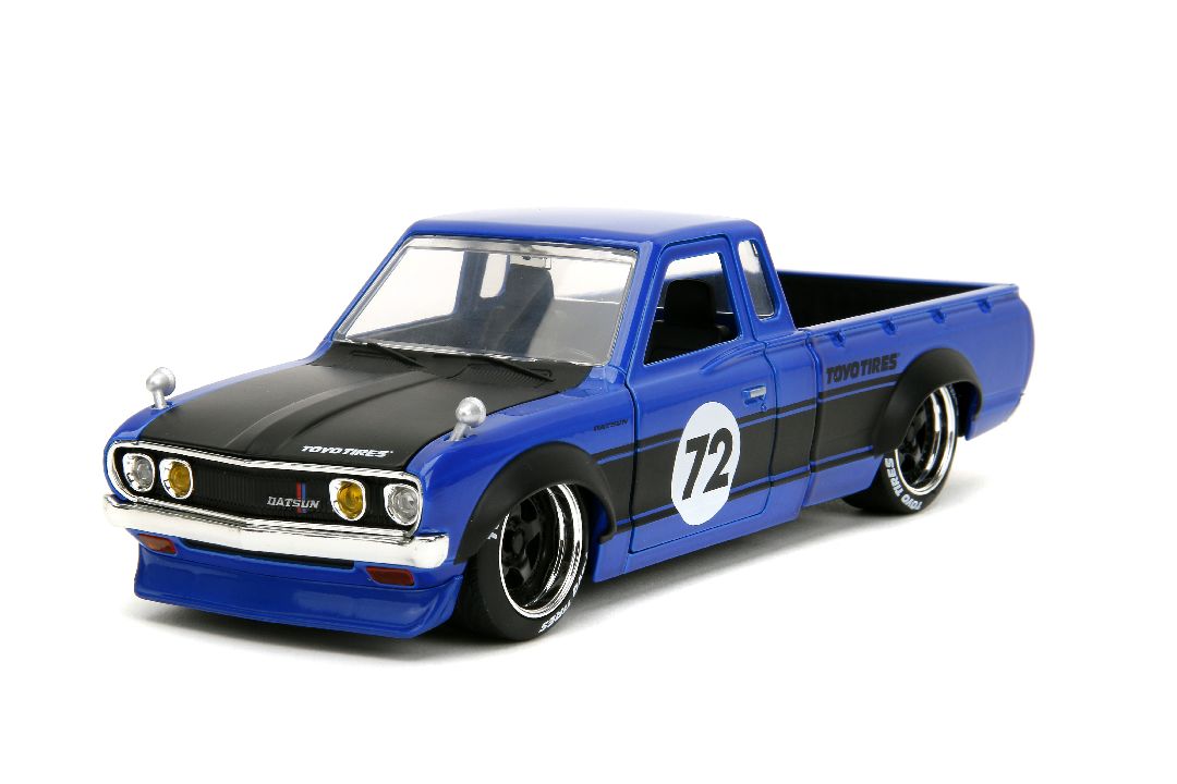 Jada 1/24 "Just Trucks" w/Rack 1972 Datsun 620 Pickup-Glossy Blu – image 2