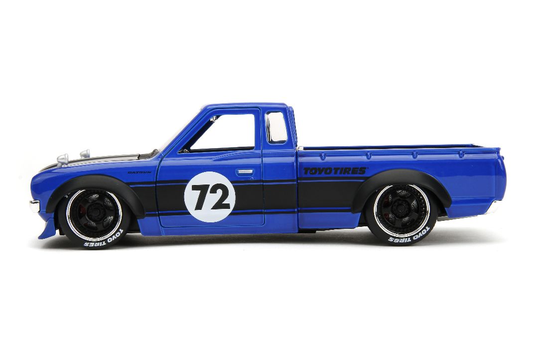 Jada 1/24 "Just Trucks" w/Rack 1972 Datsun 620 Pickup-Glossy Blu – image 3