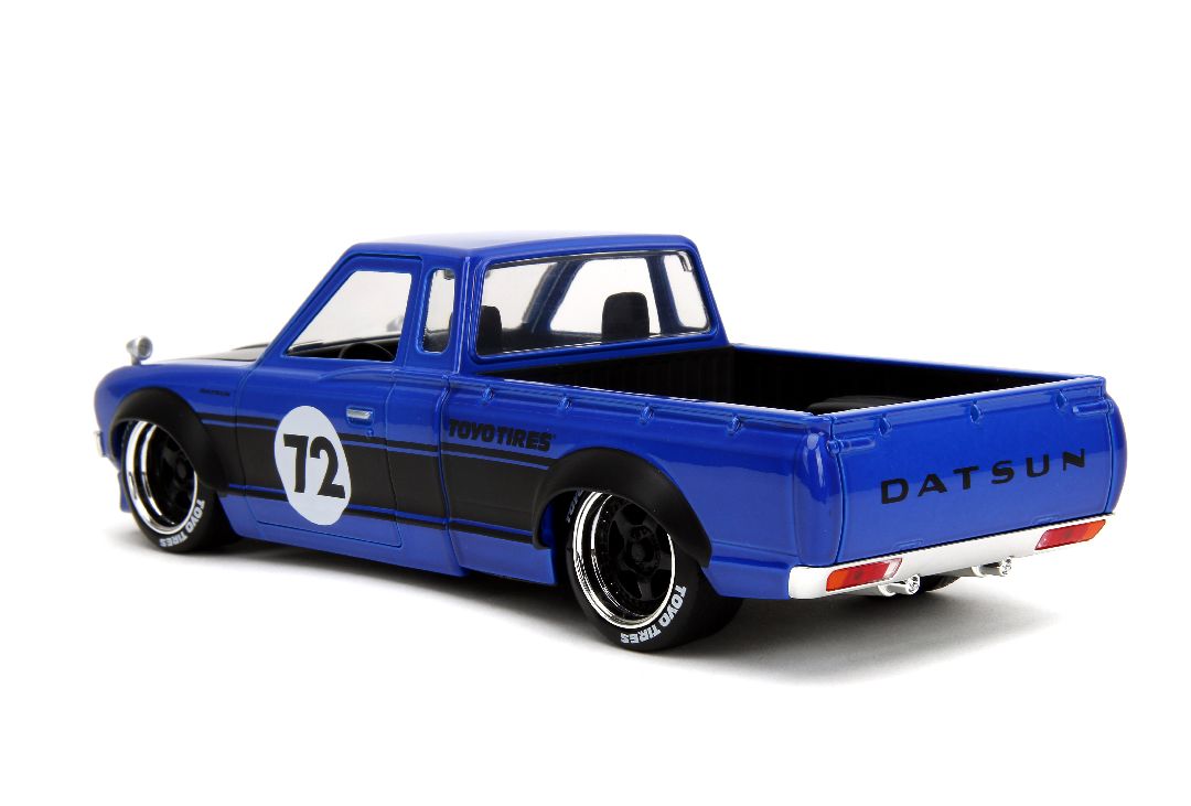 Jada 1/24 "Just Trucks" w/Rack 1972 Datsun 620 Pickup-Glossy Blu – image 4