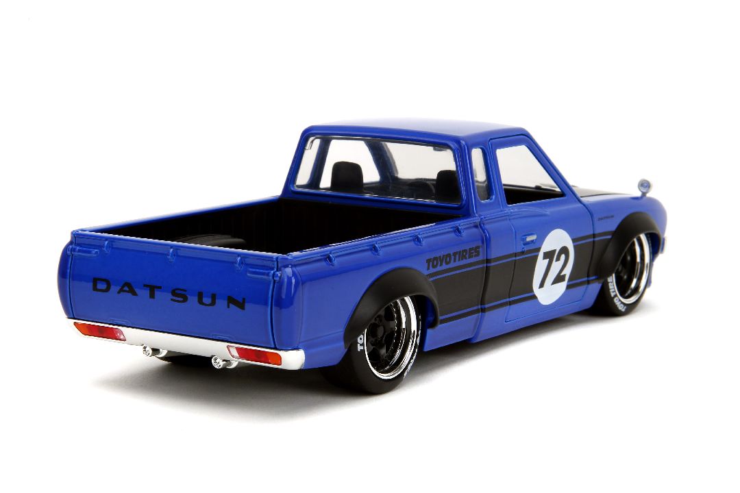 Jada 1/24 "Just Trucks" w/Rack 1972 Datsun 620 Pickup-Glossy Blu – image 6