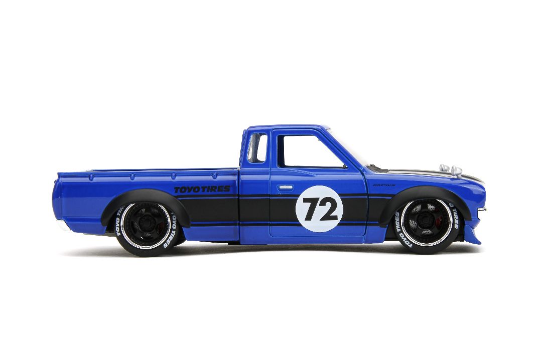 Jada 1/24 "Just Trucks" w/Rack 1972 Datsun 620 Pickup-Glossy Blu – image 7
