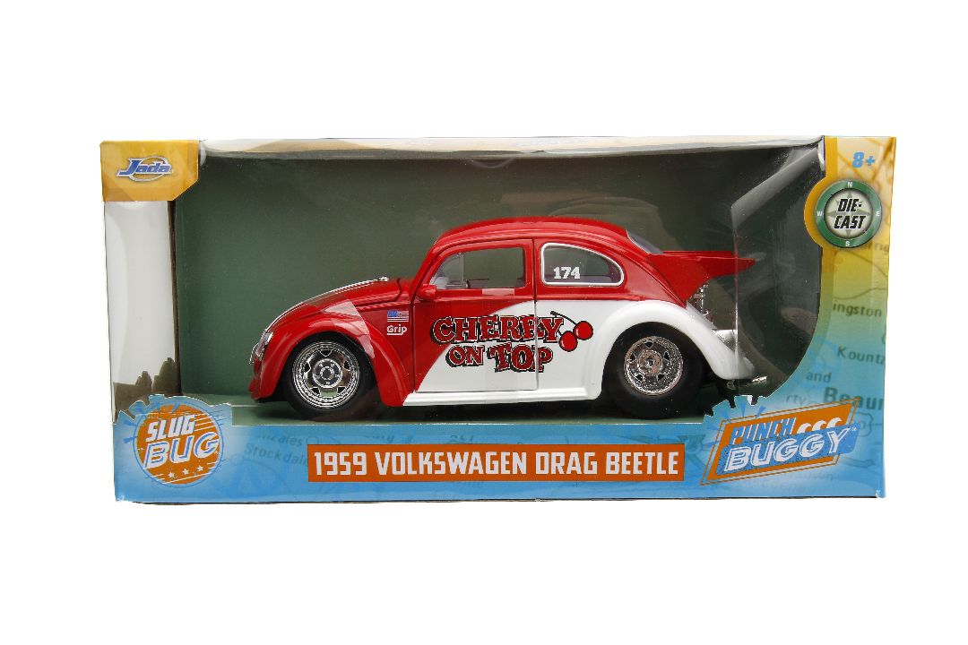 Jada 1/24 Punch Buggy 1959 VW Drag Beetle – image 12