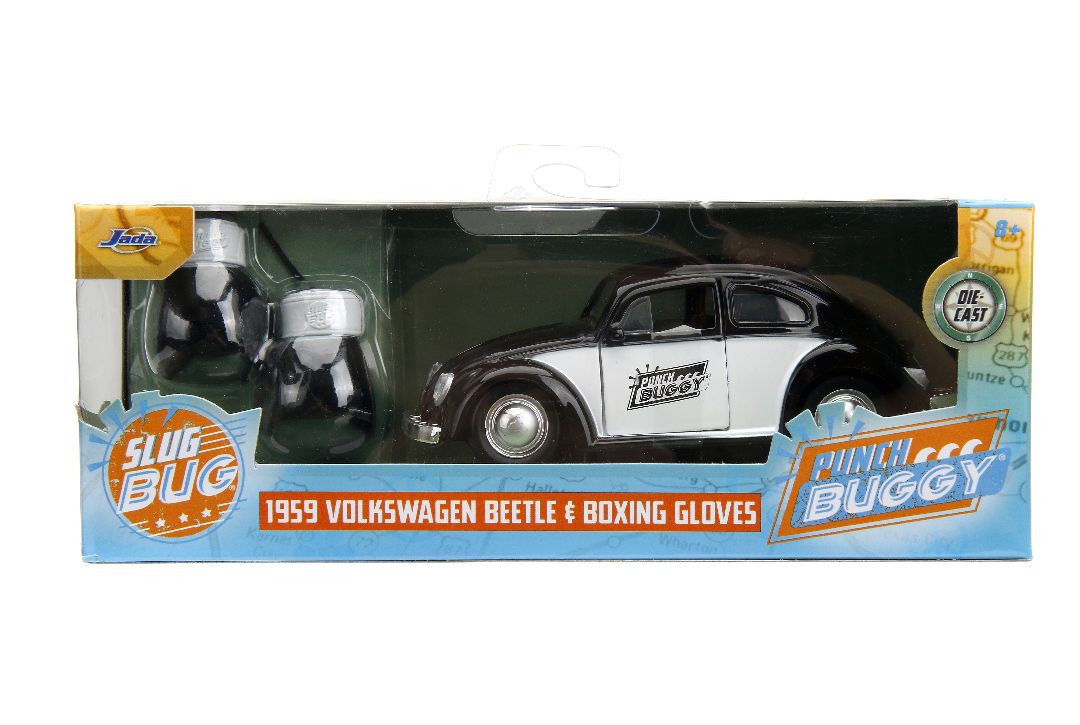 Jada 1/32 "PUNCH BUGGY" 1959  VW Beetle W/Boxing Gloves - Black – image 15