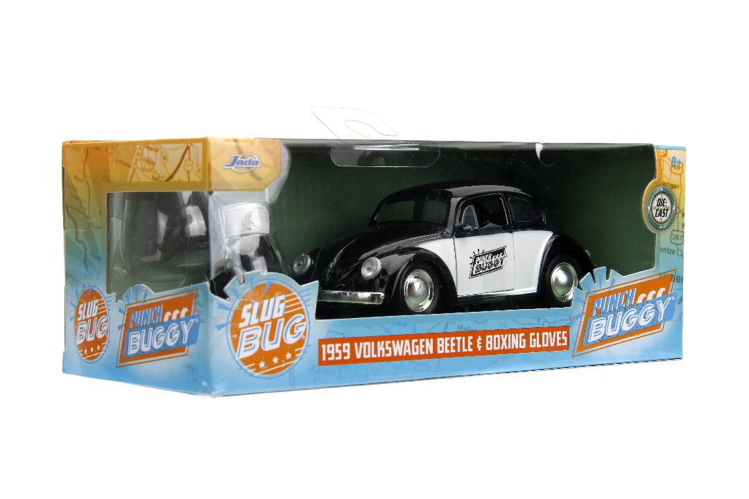 Jada 1/32 "PUNCH BUGGY" 1959  VW Beetle W/Boxing Gloves - Black – image 16