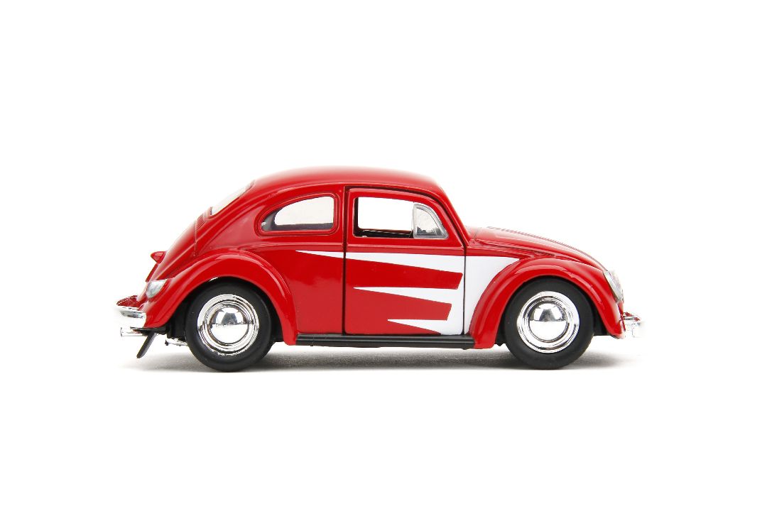 Jada 1/32 "PUNCH BUGGY" 1959 VW Beetle W/Boxing Gloves - Red – image 9