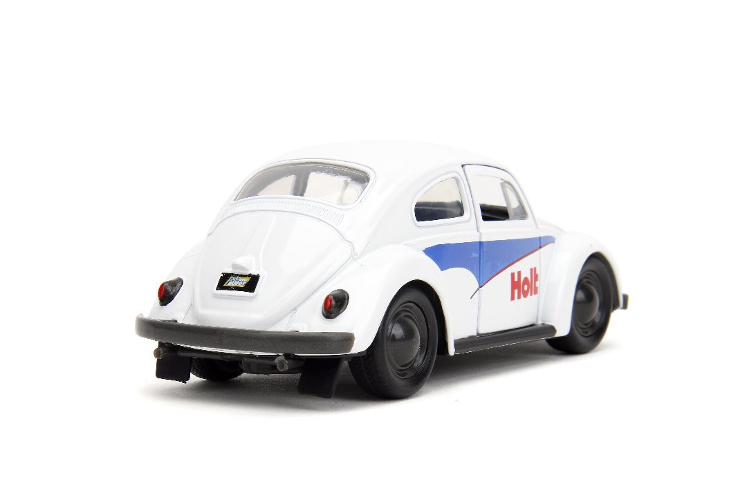 Jada 1/32 "PUNCH BUGGY" 1959 VW Beetle W/Boxing Gloves - White – image 7