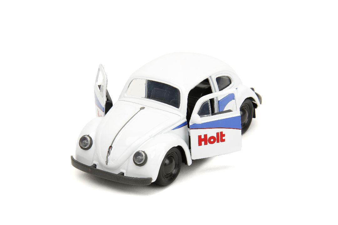 Jada 1/32 "PUNCH BUGGY" 1959 VW Beetle W/Boxing Gloves - White – image 12