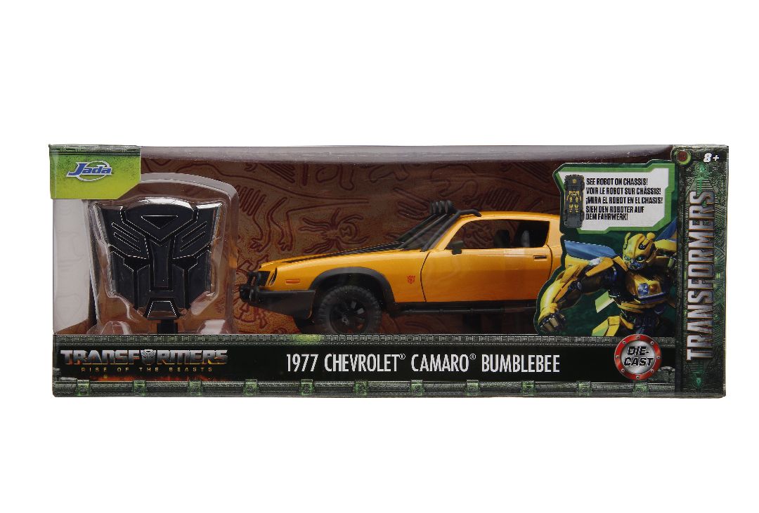 Jada 1/24 "Hollywood Rides" Transformers 7 1977 Camaro Bumblebee – image 15