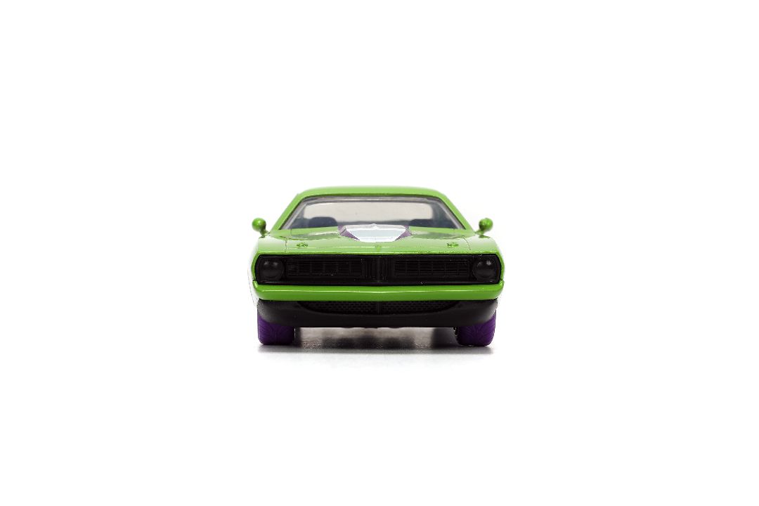 Jada 1/32 "Hollywood Rides" 1973 Plymouth Barracuda W/ She-Hulk – image 4