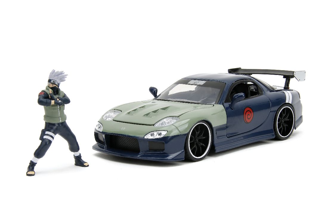 Jada 1/24 "Hollywood Rides" Naruto 1993 Mazda RX-7 with Kakashi – image 2