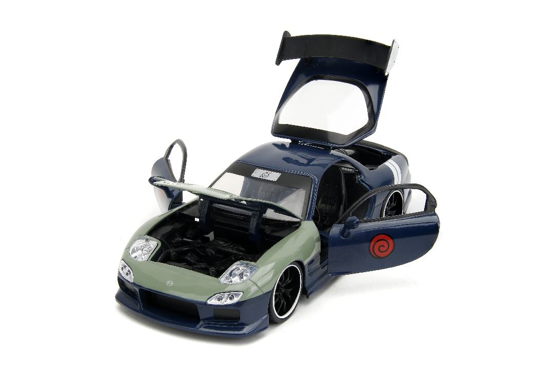 Jada 1/24 "Hollywood Rides" Naruto 1993 Mazda RX-7 with Kakashi – image 14