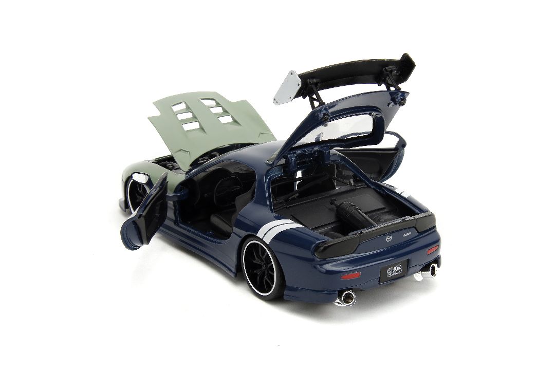 Jada 1/24 "Hollywood Rides" Naruto 1993 Mazda RX-7 with Kakashi – image 15