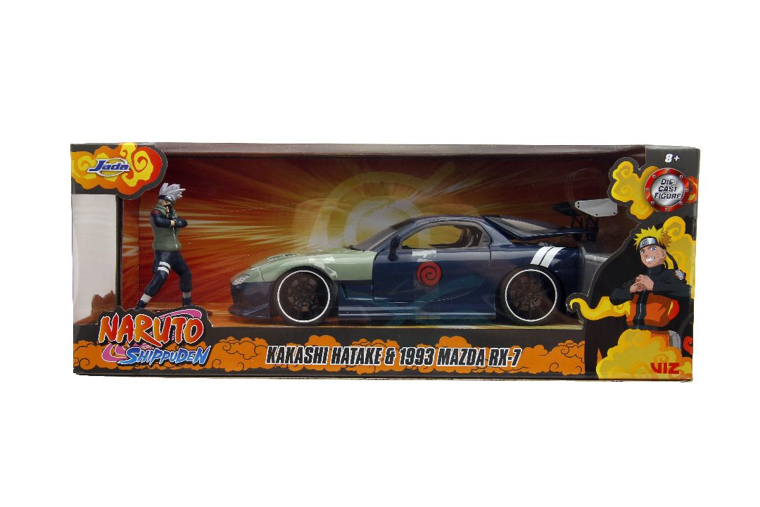 Jada 1/24 "Hollywood Rides" Naruto 1993 Mazda RX-7 with Kakashi – image 18