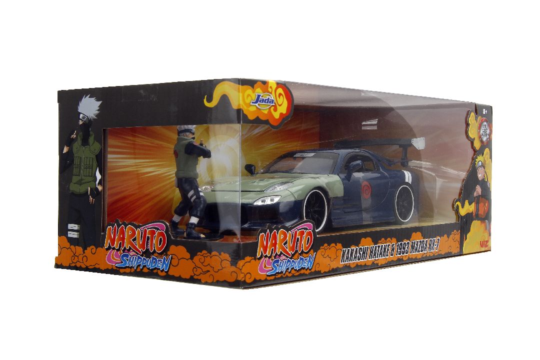 Jada 1/24 "Hollywood Rides" Naruto 1993 Mazda RX-7 with Kakashi – image 19