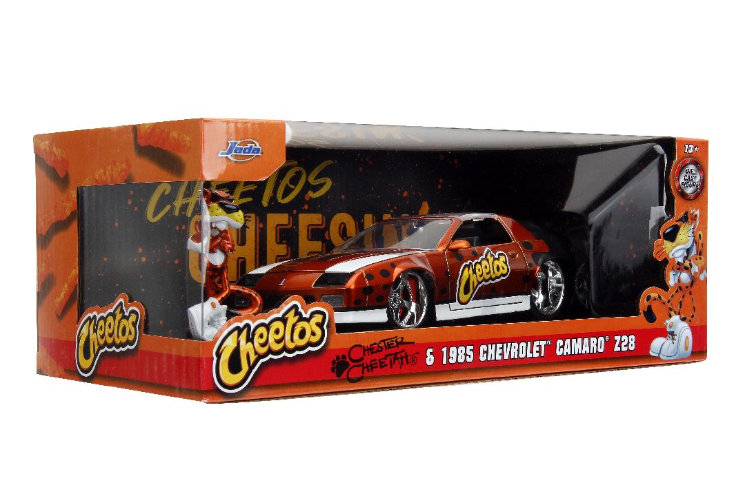 Jada 1/24 "Hollywood Rides" Cheetos 1985 Chevy Camaro w/Chester – image 21