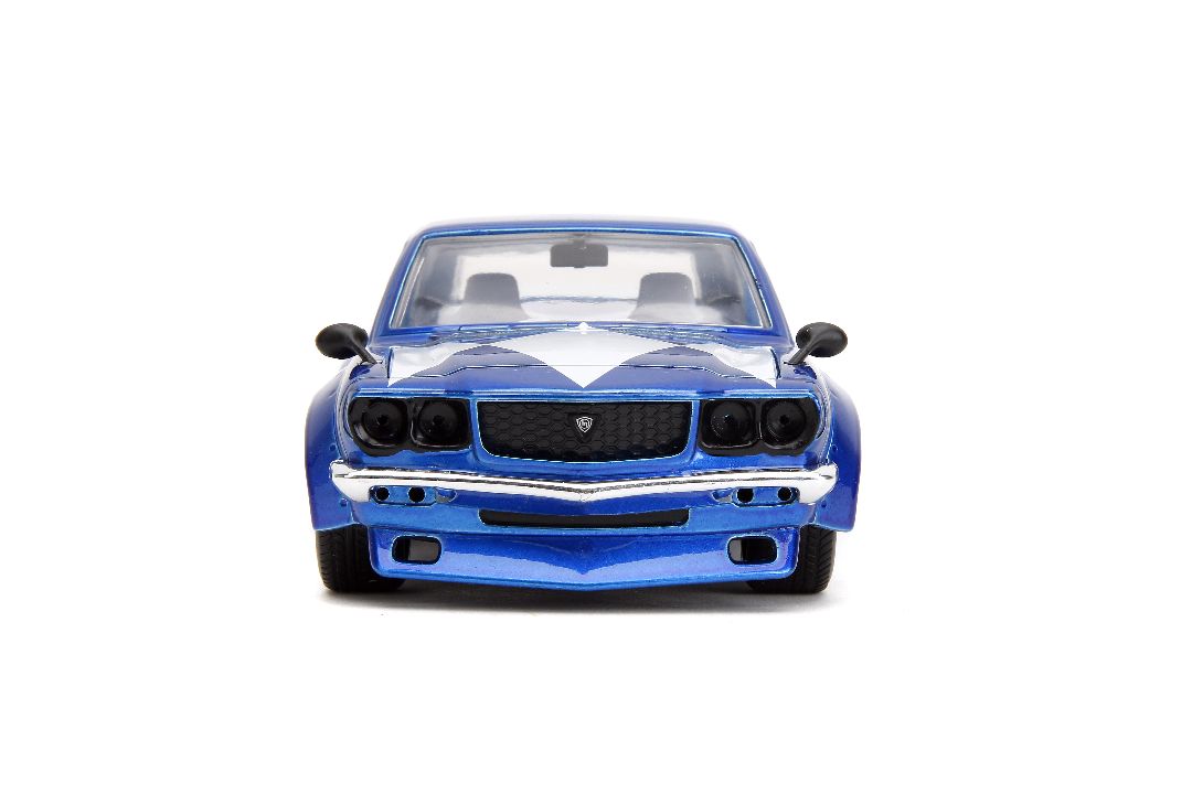 Jada 1/24 "Hollywood Rides" 1974 Mazda RX-3 with Blue Ranger – image 4