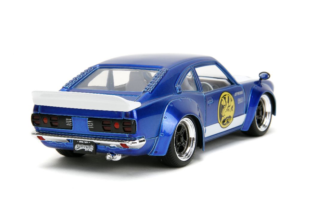 Jada 1/24 "Hollywood Rides" 1974 Mazda RX-3 with Blue Ranger – image 9