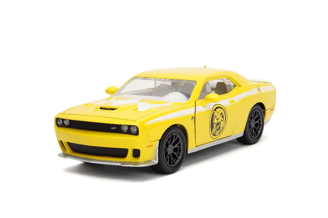 Jada 1/24 "Hollywood Rides" 2015 Challenger Hellcat YellowRanger – image 5