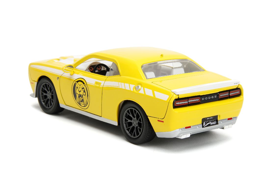 Jada 1/24 "Hollywood Rides" 2015 Challenger Hellcat YellowRanger – image 7