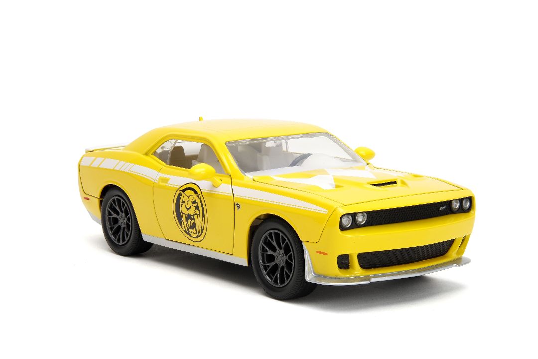 Jada 1/24 "Hollywood Rides" 2015 Challenger Hellcat YellowRanger – image 11