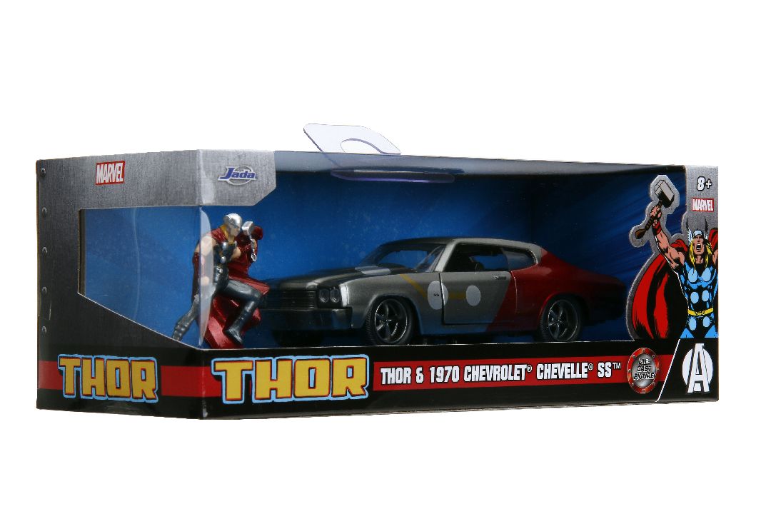 Jada 1/32 "Hollywood Rides" Marvel 1970 Chevelle SS w/Thor – image 3