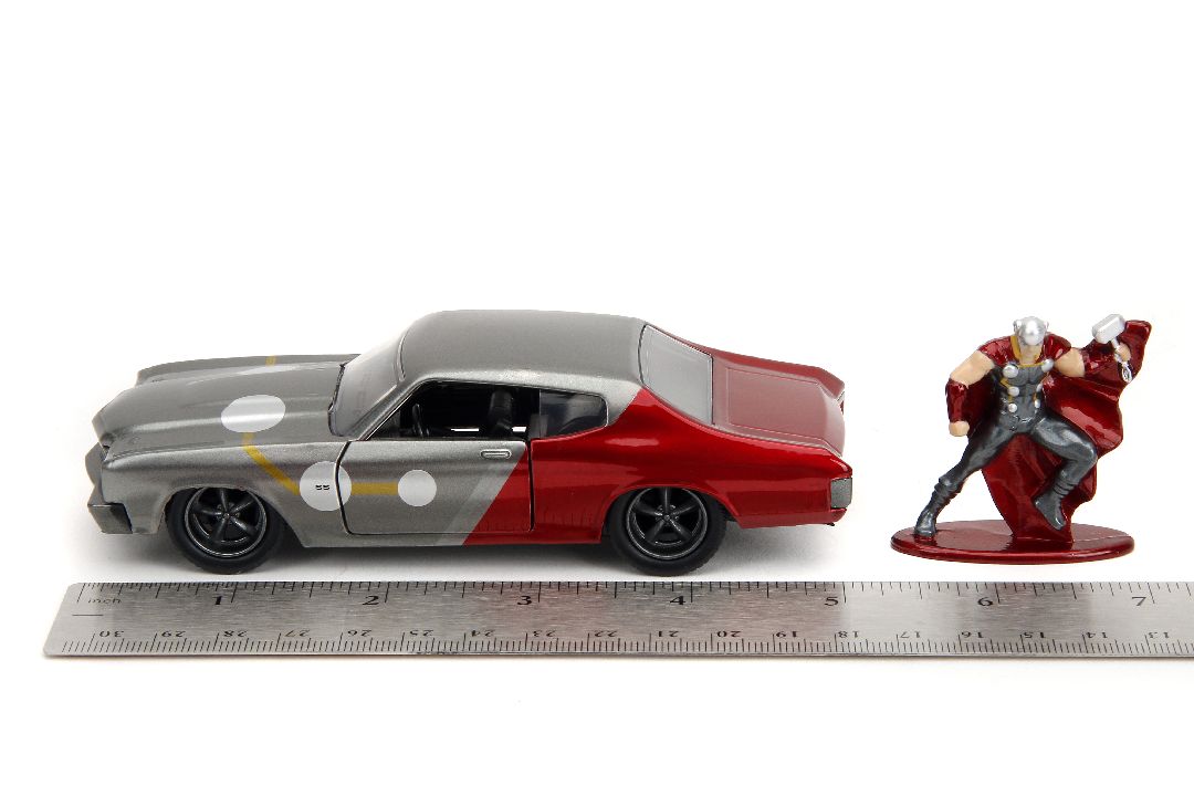 Jada 1/32 "Hollywood Rides" Marvel 1970 Chevelle SS w/Thor – image 23