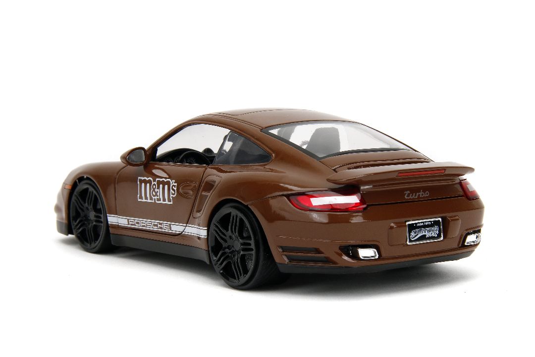 Jada 1/24 "Hollywood Rides" 2007 Porsche 911 Turbo w/Brown M&Ms – image 2