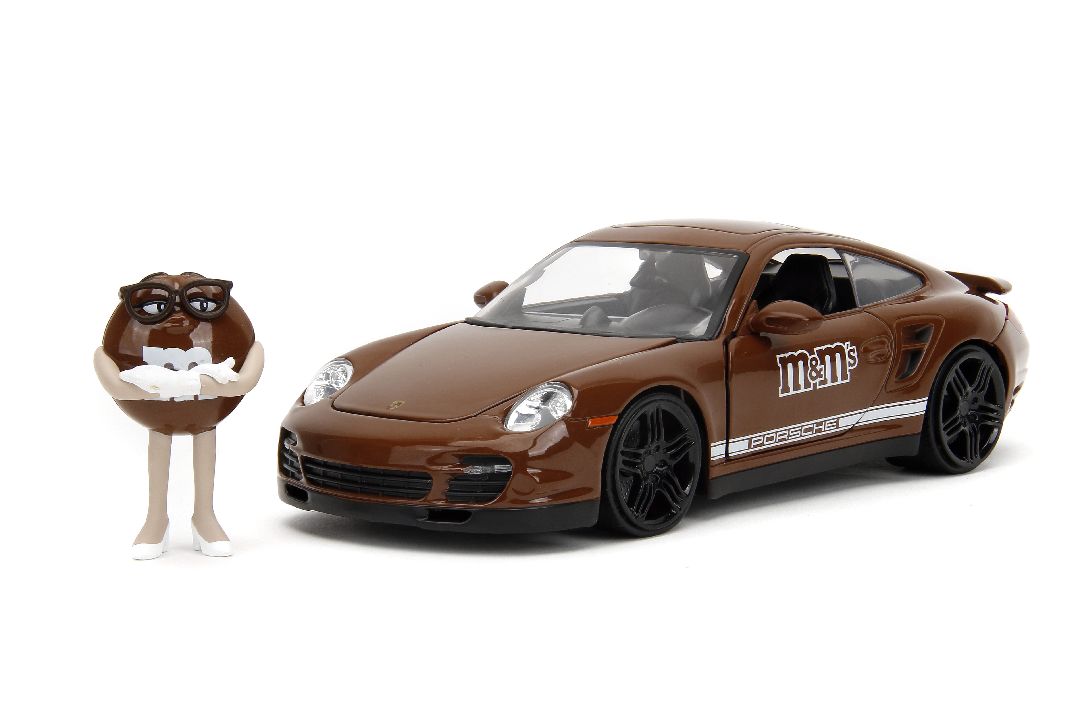 Jada 1/24 "Hollywood Rides" 2007 Porsche 911 Turbo w/Brown M&Ms – image 3