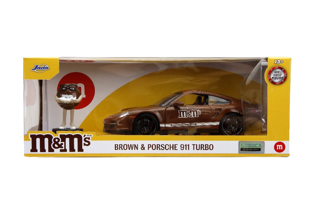 Jada 1/24 "Hollywood Rides" 2007 Porsche 911 Turbo w/Brown M&Ms – image 19