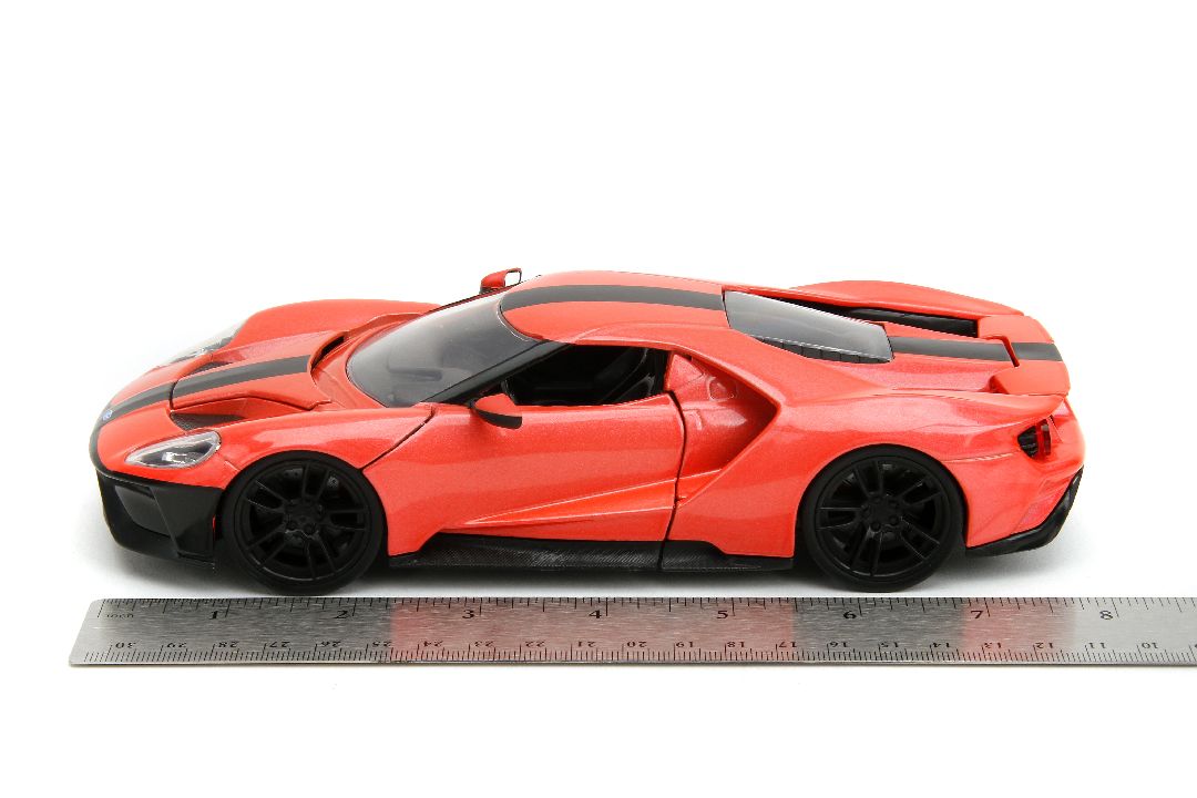 Jada 1/24 "Pink Slips" 2017 Ford GT - Metallic Salmon – image 12