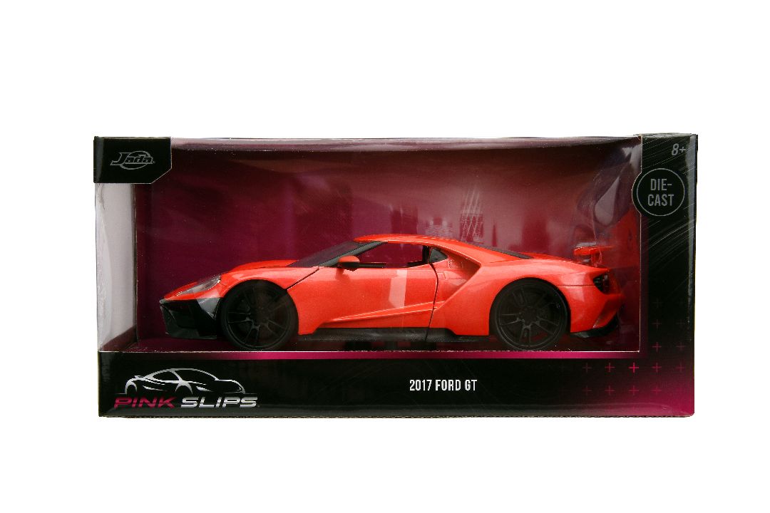 Jada 1/24 "Pink Slips" 2017 Ford GT - Metallic Salmon – image 13
