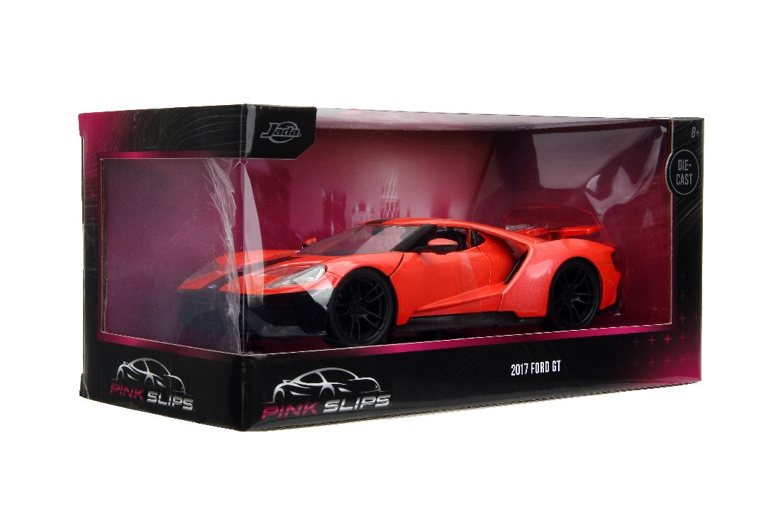 Jada 1/24 "Pink Slips" 2017 Ford GT - Metallic Salmon – image 14