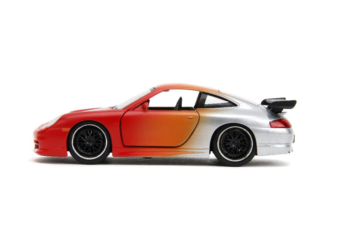 Jada 1/32 "Pink Slips"Porsche 911 GT3 RS-Primer Red/Orange/Slvr – image 2
