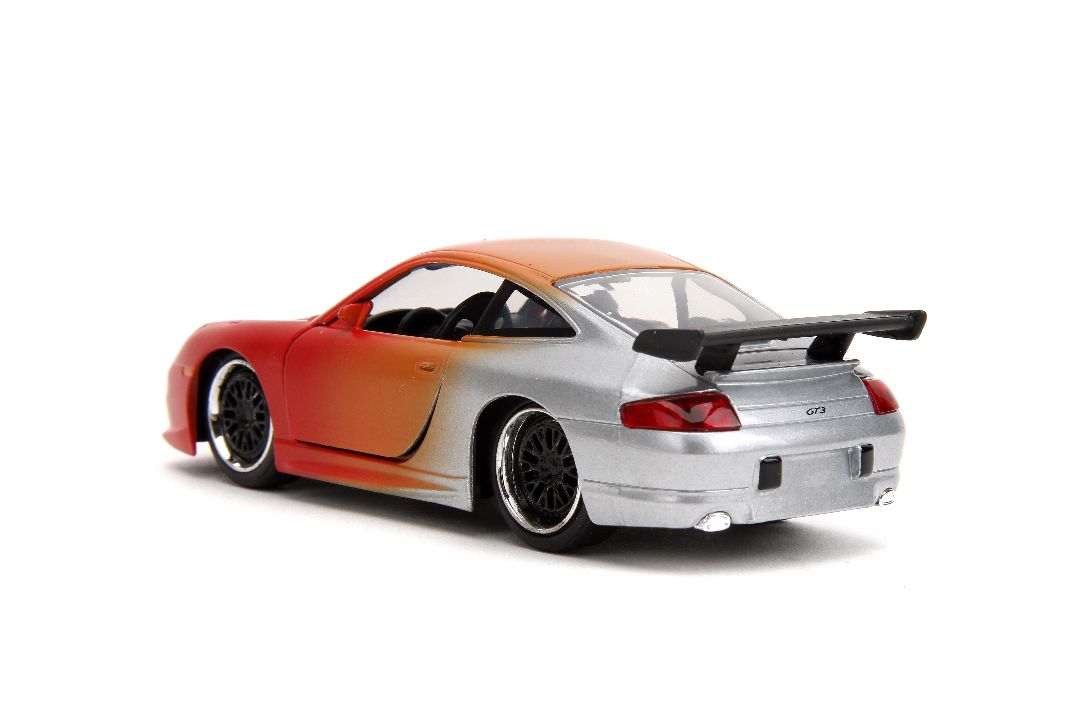 Jada 1/32 "Pink Slips"Porsche 911 GT3 RS-Primer Red/Orange/Slvr – image 3