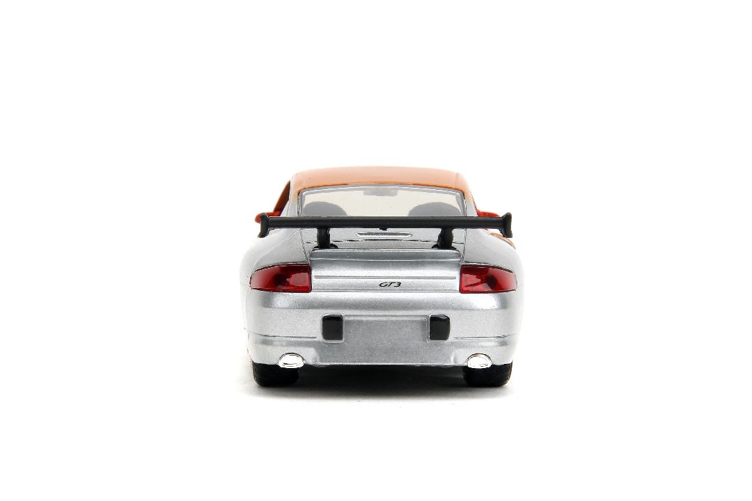 Jada 1/32 "Pink Slips"Porsche 911 GT3 RS-Primer Red/Orange/Slvr – image 4