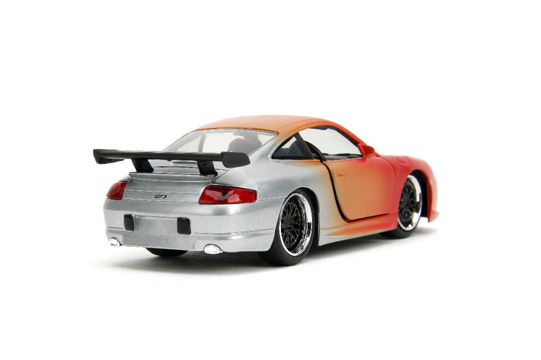 Jada 1/32 "Pink Slips"Porsche 911 GT3 RS-Primer Red/Orange/Slvr – image 5