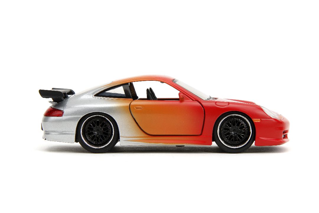 Jada 1/32 "Pink Slips"Porsche 911 GT3 RS-Primer Red/Orange/Slvr – image 6