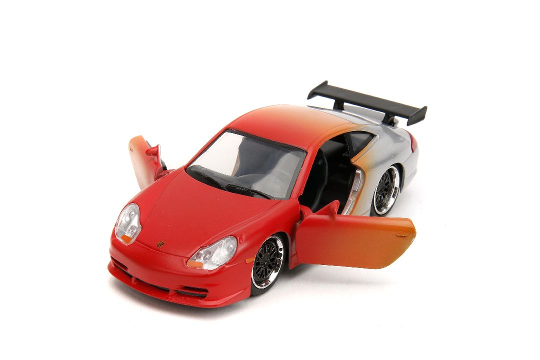 Jada 1/32 "Pink Slips"Porsche 911 GT3 RS-Primer Red/Orange/Slvr – image 10