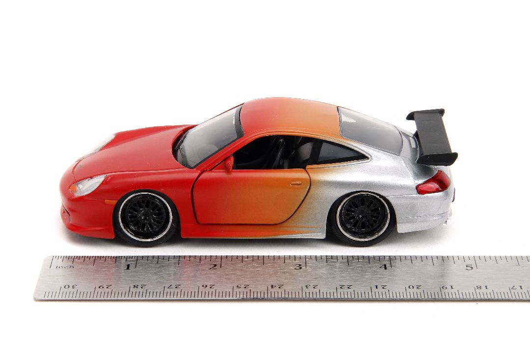 Jada 1/32 "Pink Slips"Porsche 911 GT3 RS-Primer Red/Orange/Slvr – image 12
