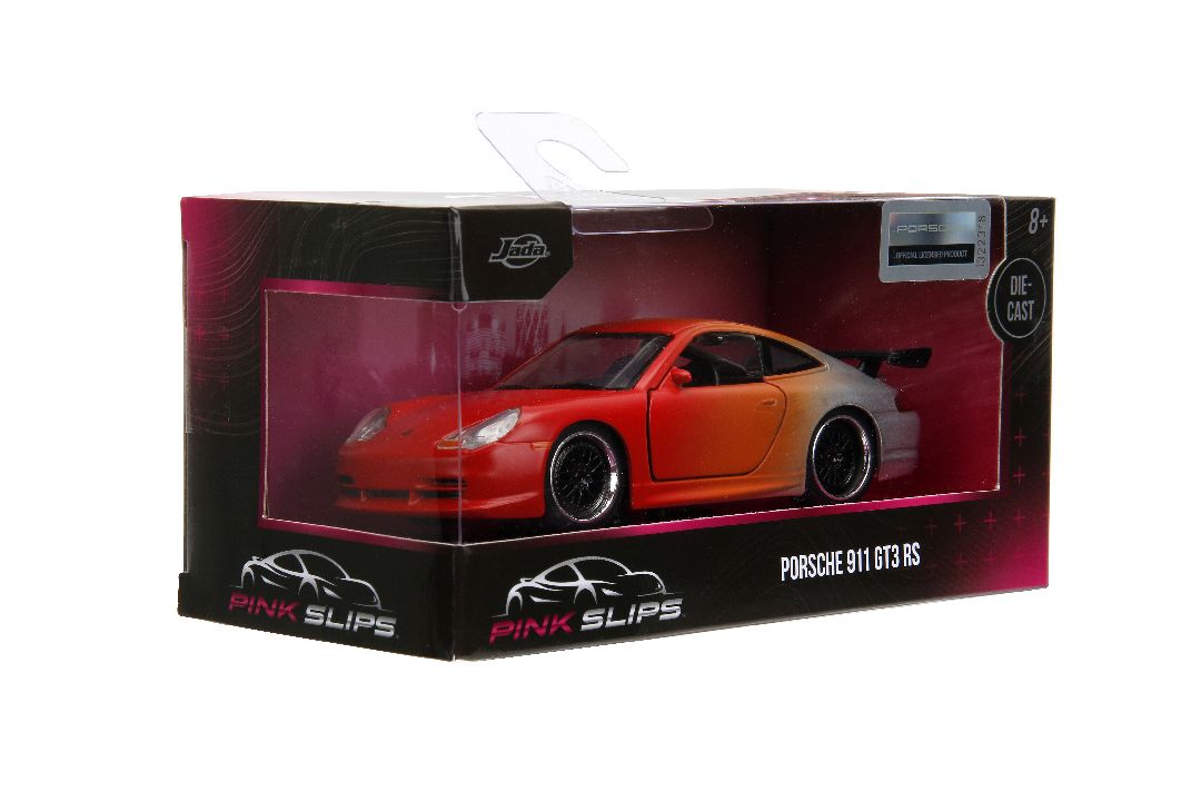 Jada 1/32 "Pink Slips"Porsche 911 GT3 RS-Primer Red/Orange/Slvr – image 14