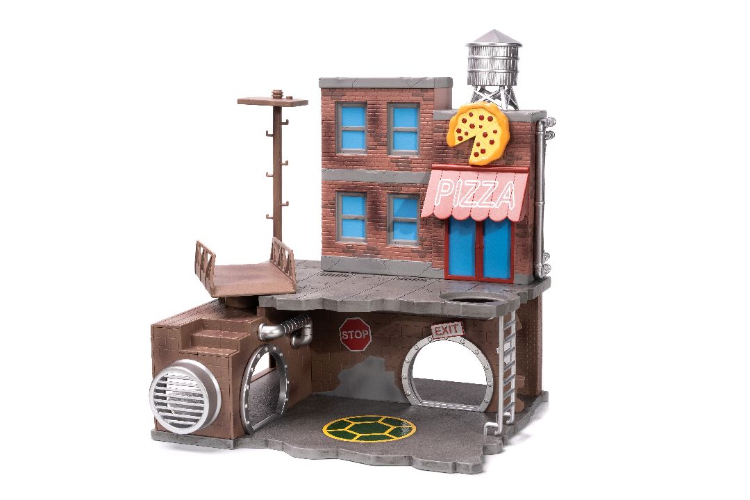 Jada Nano Scene TMNT Turtle Lair with 4 Figures – image 5