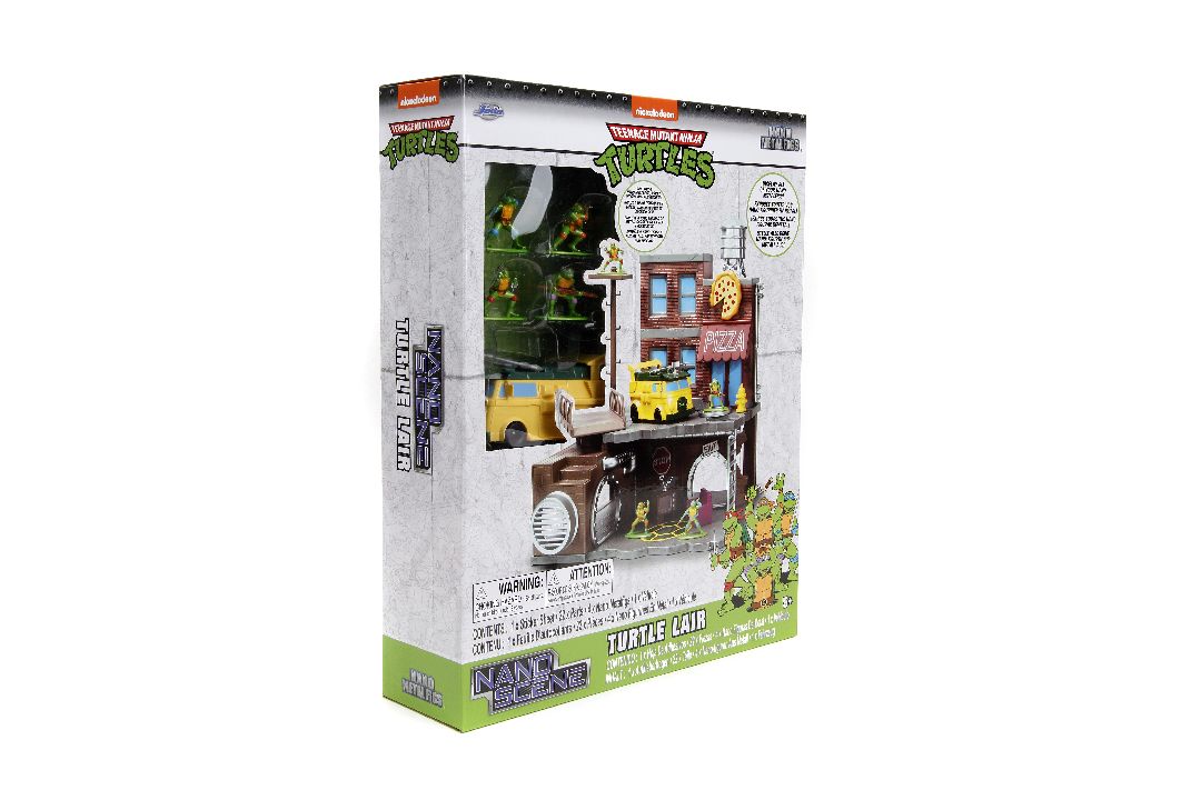 Jada Nano Scene TMNT Turtle Lair with 4 Figures – image 12