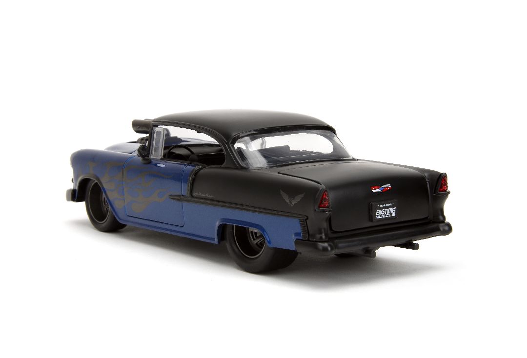 Jada 1/24 "BIGTIME Muscle" 1955 Chevy Bel Air - Metallic Blue – image 3