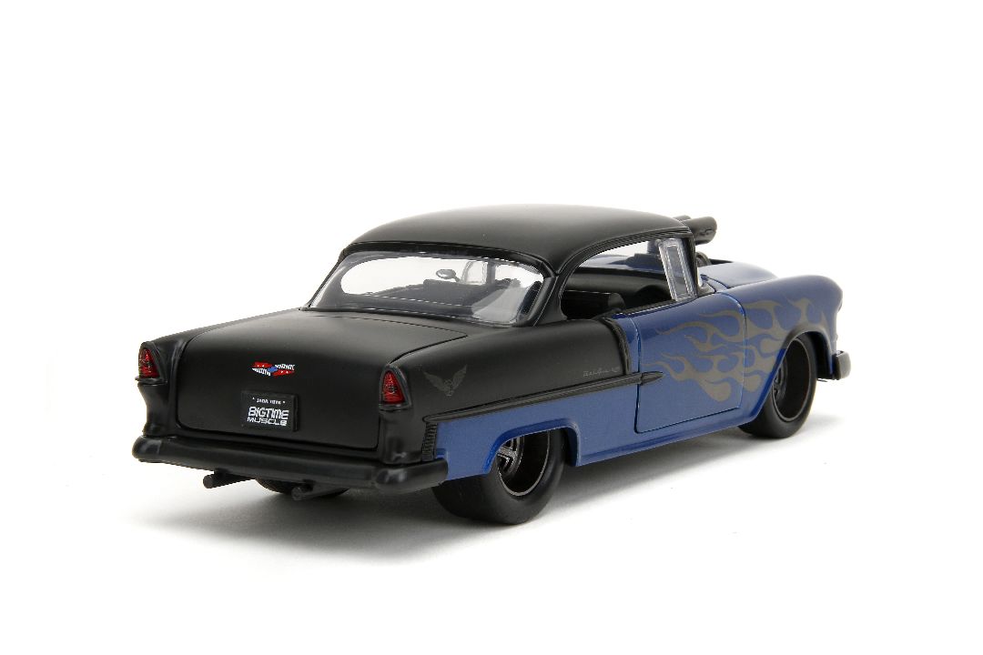 Jada 1/24 "BIGTIME Muscle" 1955 Chevy Bel Air - Metallic Blue – image 5