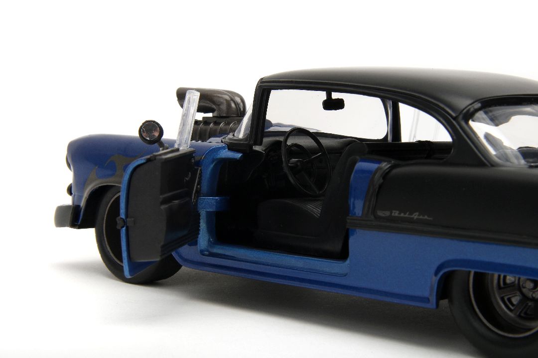 Jada 1/24 "BIGTIME Muscle" 1955 Chevy Bel Air - Metallic Blue – image 12