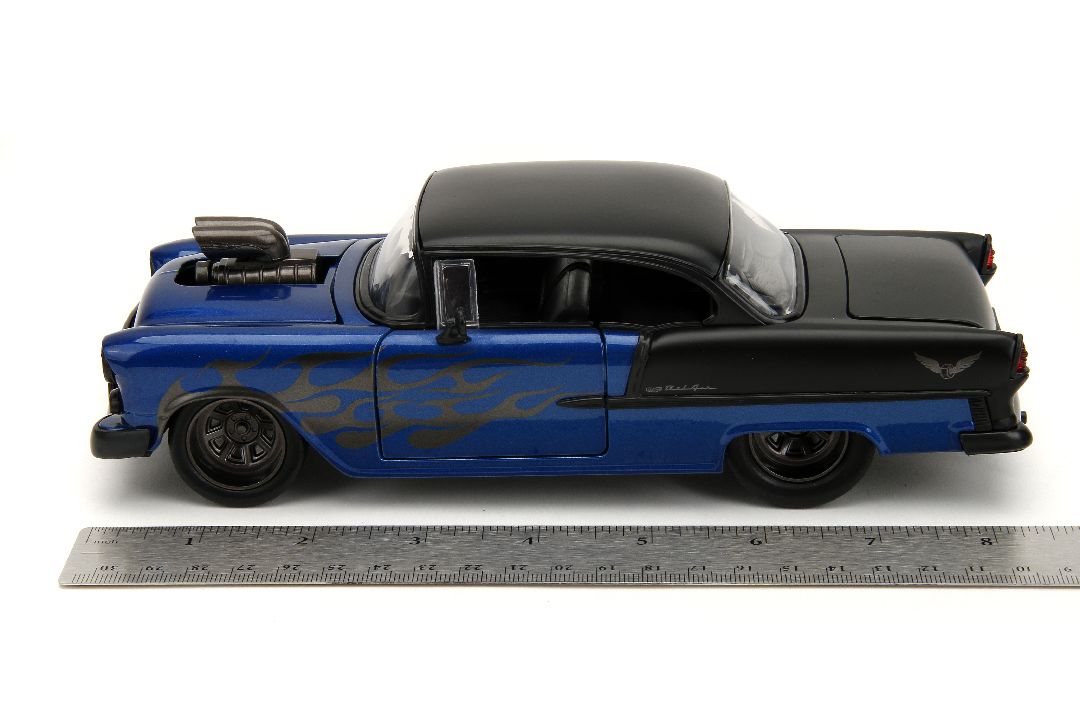 Jada 1/24 "BIGTIME Muscle" 1955 Chevy Bel Air - Metallic Blue – image 13