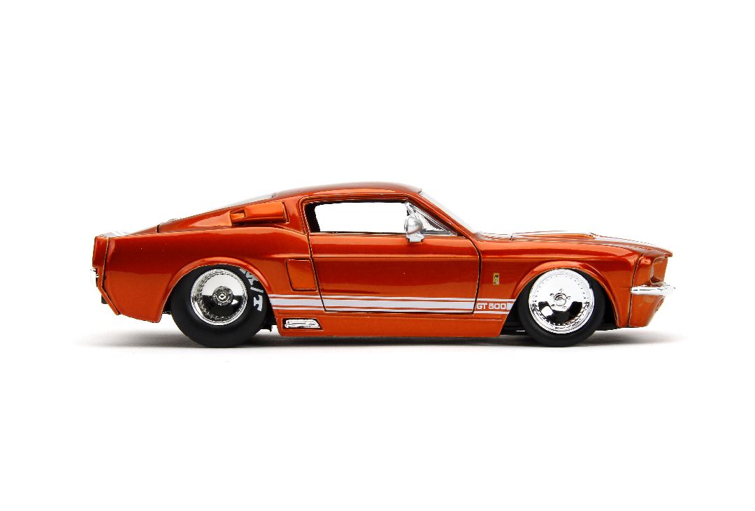 Jada 1/24 "BIGTIME Muscle" 1967 Shelby GT500 - Candy Orange – image 6