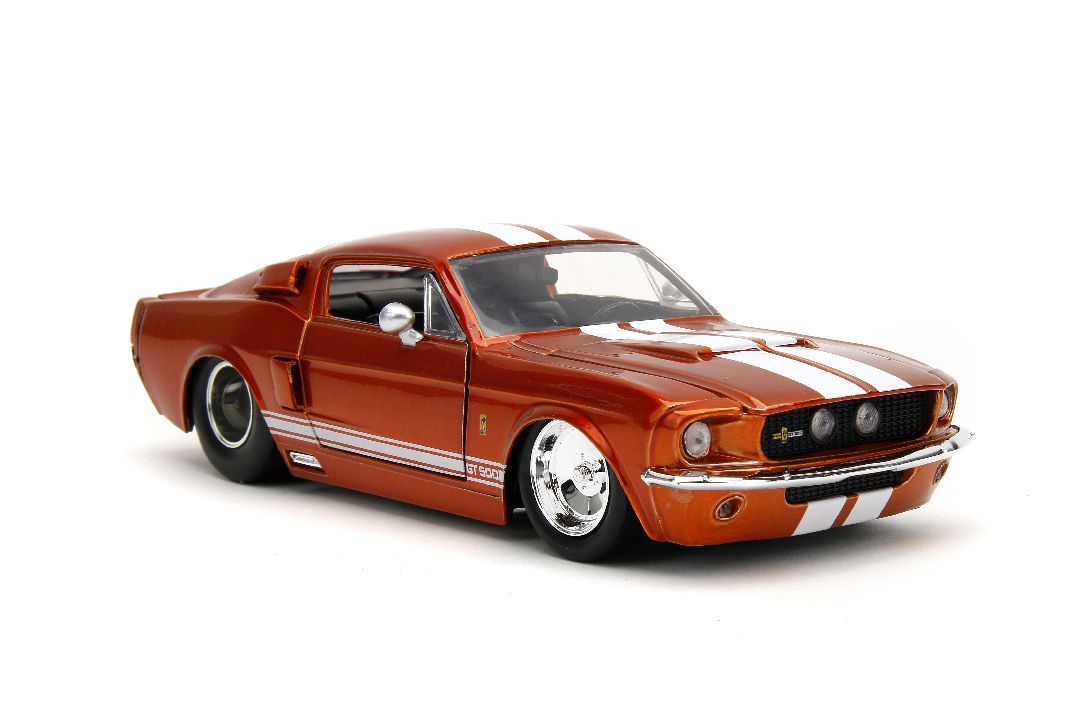Jada 1/24 "BIGTIME Muscle" 1967 Shelby GT500 - Candy Orange – image 7